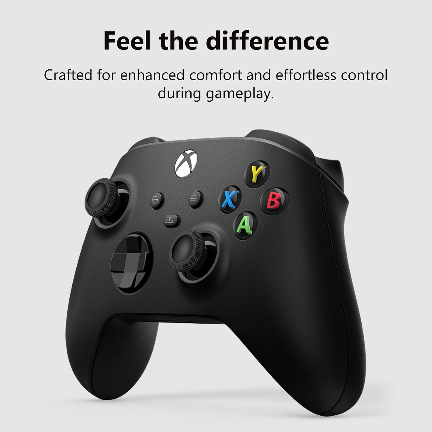 Xbox Wireless Controller Carbon Black angled view